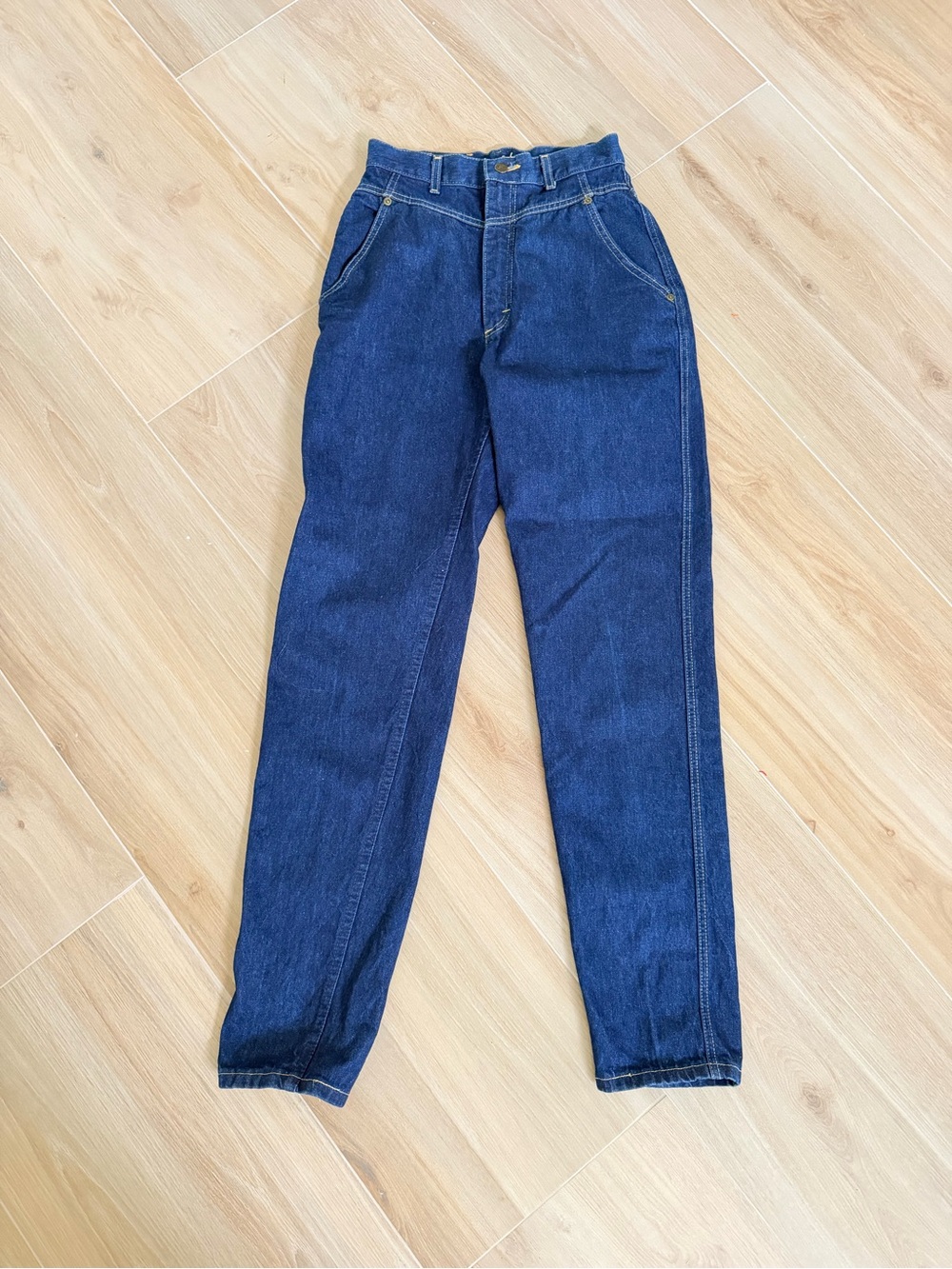Vintage Lee Classic High-Waist Women's Dark Blue Jeans